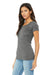 Bella + Canvas BC8413/B8413/8413 Womens Short Sleeve Crewneck T-Shirt Grey Model 3Q