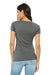 Bella + Canvas BC8413/8413 Womens Short Sleeve Crewneck T-Shirt Grey Model Back