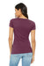 Bella + Canvas BC8413/8413 Womens Short Sleeve Crewneck T-Shirt Maroon Model Back