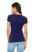 Bella + Canvas BC8413/B8413/8413 Womens Short Sleeve Crewneck T-Shirt Navy Blue Model Back