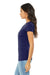 Bella + Canvas BC8413/B8413/8413 Womens Short Sleeve Crewneck T-Shirt Navy Blue Model Side