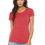 Bella + Canvas Womens Short Sleeve Crewneck T-Shirt - Red