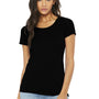 Bella + Canvas Womens Short Sleeve Crewneck T-Shirt - Solid Black
