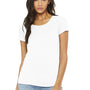 Bella + Canvas Womens Short Sleeve Crewneck T-Shirt - Solid White