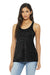 Bella + Canvas BC8800/8800 Womens Flowy Tank Top Black Marble Model Front