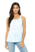 Bella + Canvas BC8800/8800 Womens Flowy Tank Top Blue Marble Model Front