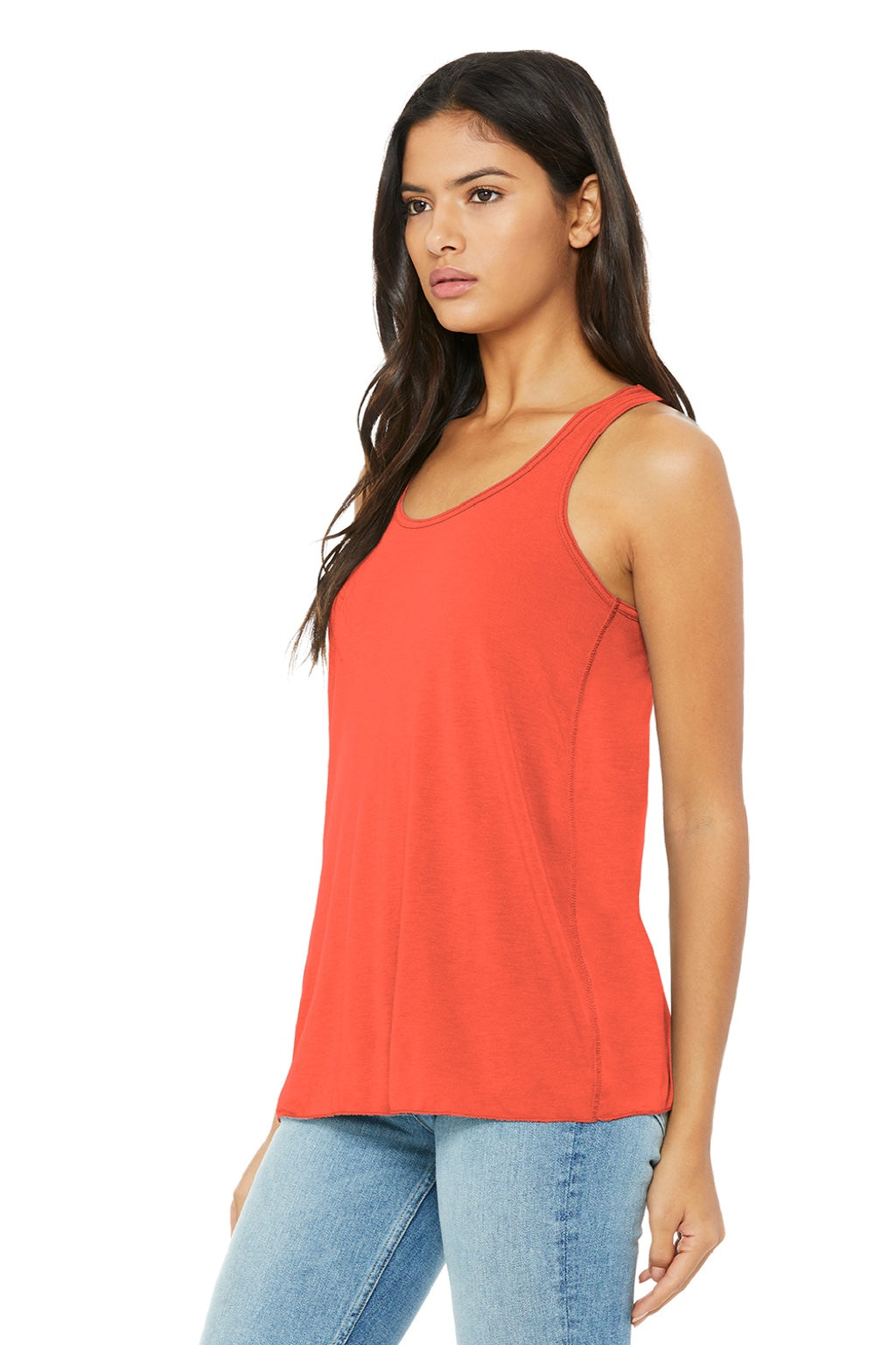 Bella + Canvas BC8800/8800 Womens Flowy Tank Top Coral Model 3Q