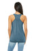 Bella + Canvas BC8800/8800 Womens Flowy Tank Top Denim Blue Slub Model Back