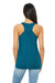 Bella + Canvas BC8800/8800 Womens Flowy Tank Top Heather Deep Teal Green Model Back