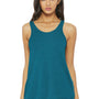 Bella + Canvas Womens Flowy Tank Top - Heather Deep Teal Green