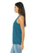 Bella + Canvas BC8800/8800 Womens Flowy Tank Top Heather Deep Teal Green Model Side