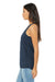 Bella + Canvas BC8800/8800 Womens Flowy Tank Top Heather Navy Blue Model Side