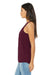 Bella + Canvas BC8800/8800 Womens Flowy Tank Top Maroon Model Side