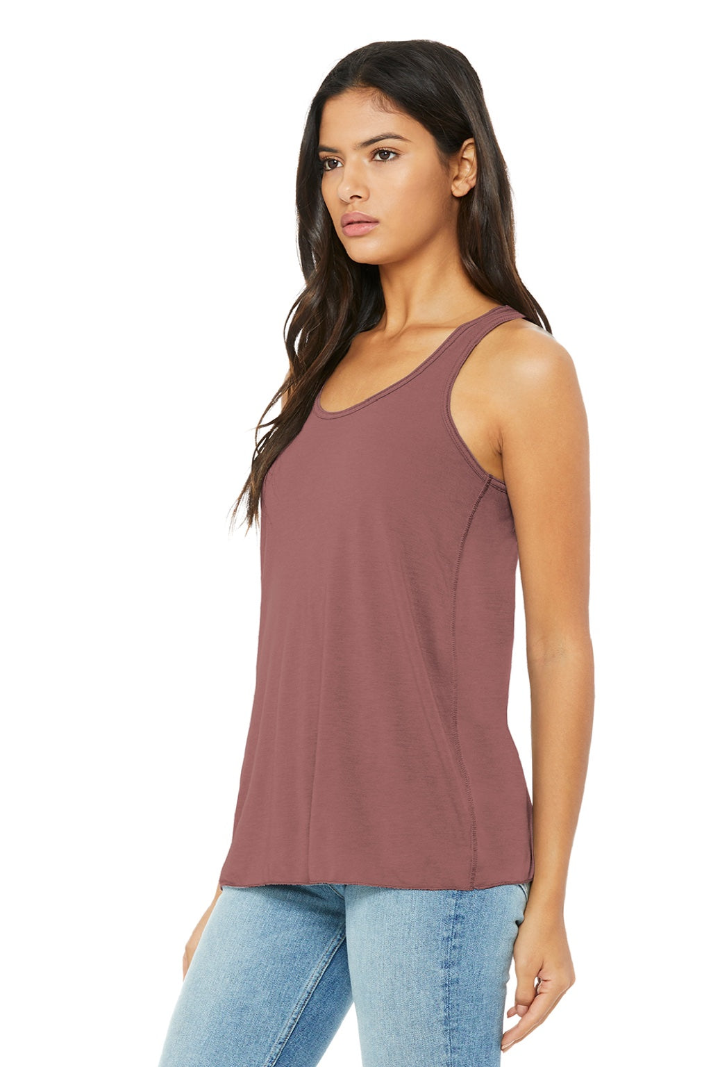 Bella + Canvas BC8800/8800 Womens Flowy Tank Top Mauve Model 3Q