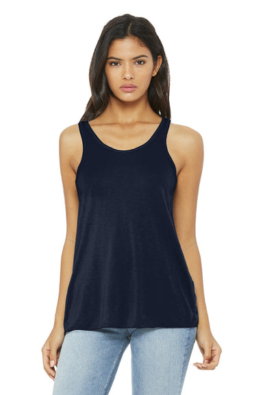 Bella + Canvas BC8800/8800 Womens Flowy Tank Top Midnight Blue Model Front