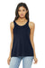 Bella + Canvas BC8800/8800 Womens Flowy Tank Top Midnight Blue Model Front
