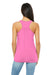 Bella + Canvas BC8800/8800 Womens Flowy Tank Top Neon Pink Model Back