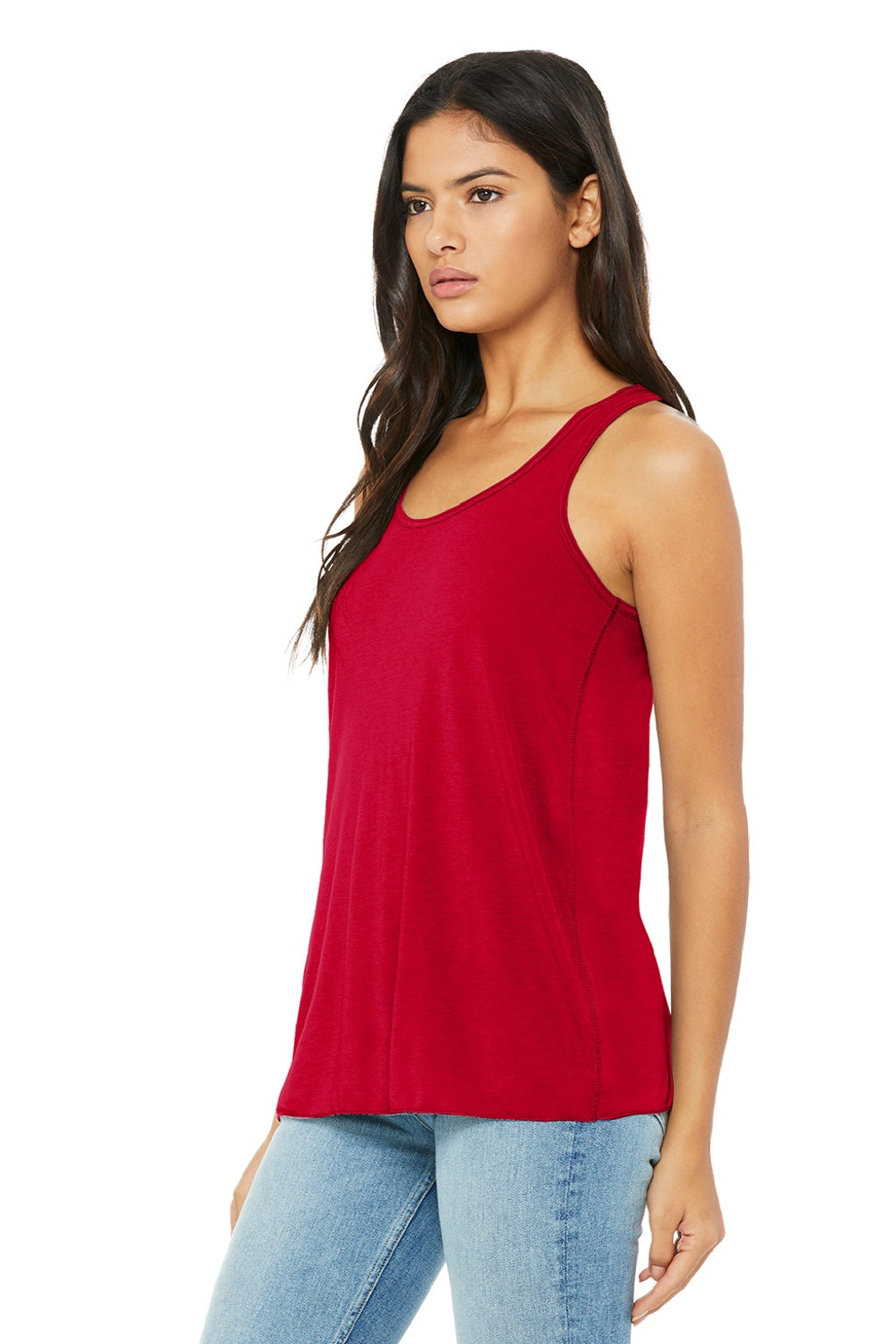 Bella + Canvas BC8800/8800 Womens Flowy Tank Top Red Model 3Q