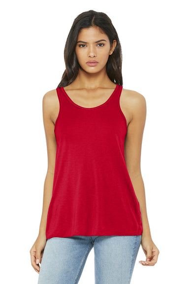 Bella + Canvas BC8800/B8800/8800 Womens Flowy Tank Top Red Model Front