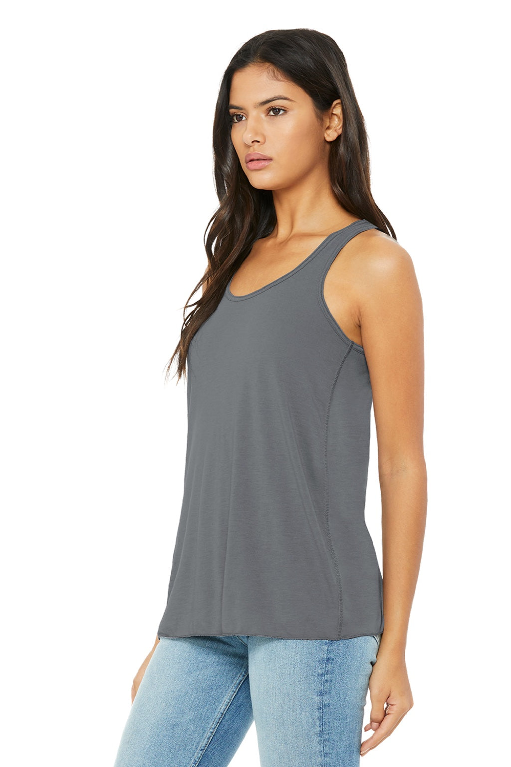 Bella + Canvas BC8800/8800 Womens Flowy Tank Top Storm Grey Model 3Q