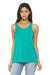 Bella + Canvas BC8800/8800 Womens Flowy Tank Top Teal Green Model Front