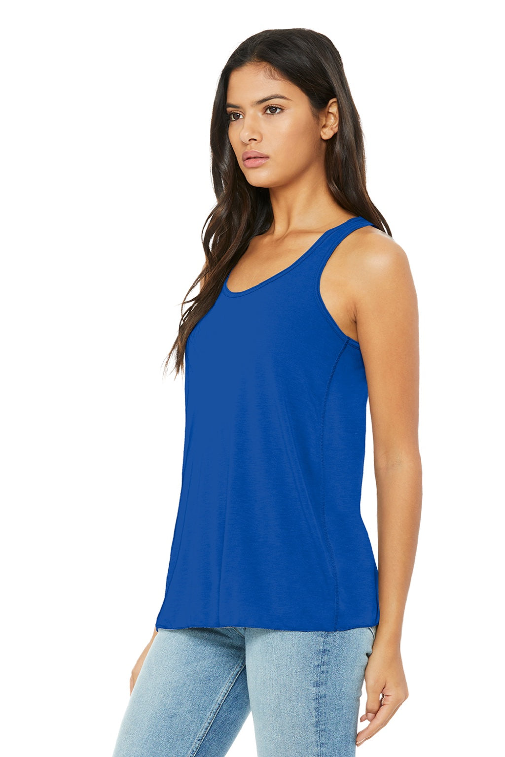Bella + Canvas BC8800/8800 Womens Flowy Tank Top True Royal Blue Model 3Q