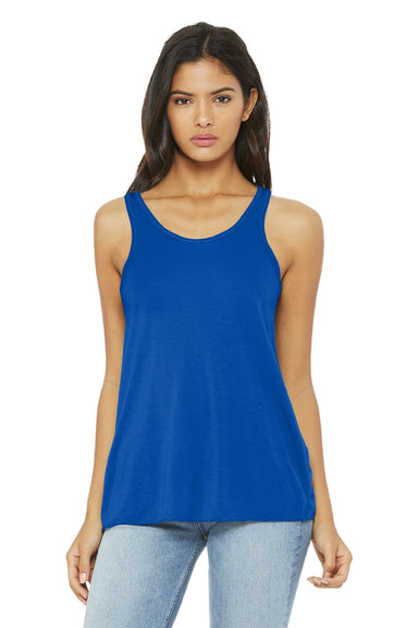 Bella + Canvas BC8800/8800 Womens Flowy Tank Top True Royal Blue Model Front
