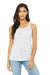 Bella + Canvas BC8800/8800 Womens Flowy Tank Top White Marble Model Front