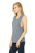 Bella + Canvas BC8803/8803 Womens Flowy Muscle Tank Top Heather Grey Model 3Q