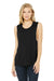 Bella + Canvas BC8803/8803 Womens Flowy Muscle Tank Top Black Model Front