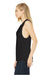 Bella + Canvas BC8803/8803 Womens Flowy Muscle Tank Top Heather Black Model Side