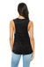 Bella + Canvas BC8803/8803 Womens Flowy Muscle Tank Top Black Marble Model Back