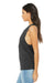 Bella + Canvas BC8803/8803 Womens Flowy Muscle Tank Top Charcoal Black Slub Model Side
