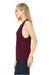 Bella + Canvas BC8803/8803 Womens Flowy Muscle Tank Top Maroon Model Side
