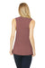 Bella + Canvas BC8803/8803 Womens Flowy Muscle Tank Top Mauve Model Back