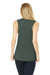 Bella + Canvas BC8803/8803 Womens Flowy Muscle Tank Top Military Green Model Back