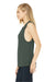 Bella + Canvas BC8803/B8803/8803 Womens Flowy Muscle Tank Top Military Green Model Side