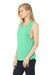 Bella + Canvas BC8803/8803 Womens Flowy Muscle Tank Top Mint Green Model 3Q
