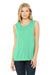 Bella + Canvas BC8803/8803 Womens Flowy Muscle Tank Top Mint Green Model Front