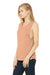 Bella + Canvas BC8803/8803 Womens Flowy Muscle Tank Top Peach Model 3Q