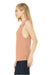 Bella + Canvas BC8803/8803 Womens Flowy Muscle Tank Top Peach Model Side
