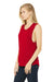 Bella + Canvas BC8803/8803 Womens Flowy Muscle Tank Top Red Model 3Q