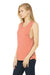 Bella + Canvas BC8803/8803 Womens Flowy Muscle Tank Top Sunset Orange Model 3Q