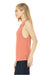 Bella + Canvas BC8803/8803 Womens Flowy Muscle Tank Top Sunset Orange Model Side