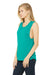 Bella + Canvas BC8803/8803 Womens Flowy Muscle Tank Top Teal Green Model 3Q