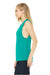 Bella + Canvas BC8803/8803 Womens Flowy Muscle Tank Top Teal Green Model Side