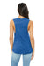 Bella + Canvas BC8803/8803 Womens Flowy Muscle Tank Top True Royal Blue Marble Model Back