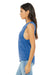 Bella + Canvas BC8803/8803 Womens Flowy Muscle Tank Top True Royal Blue Marble Model Side