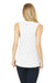 Bella + Canvas BC8803/8803 Womens Flowy Muscle Tank Top White Model Back