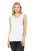 Bella + Canvas BC8803/B8803/8803 Womens Flowy Muscle Tank Top White Model Front